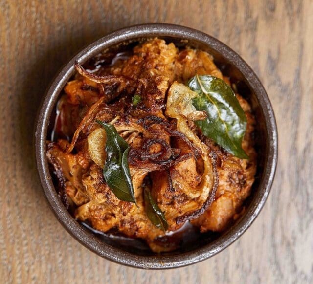 Sri Lankan jackfruit curry (polos) vegan dish