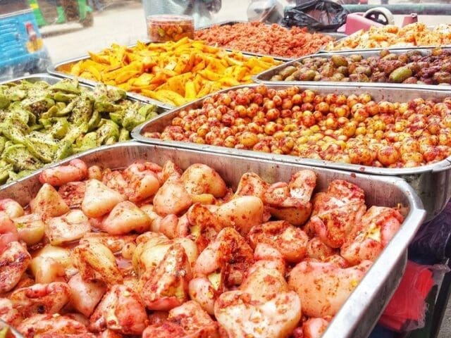 Sri Lankan achcharu sweet sour pickle fruit vegetable